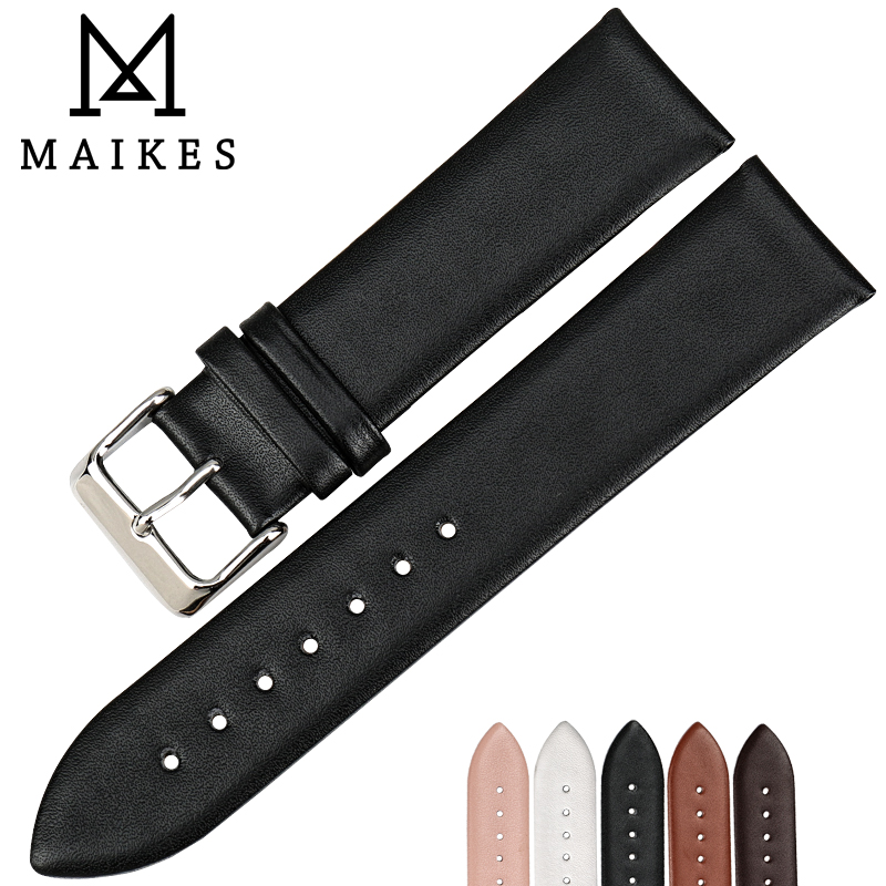 Suede Strap Watch - MAIKES-pulsera de reloj de cuero genuino,