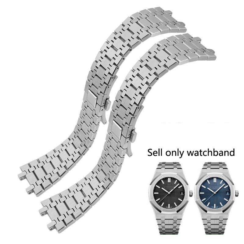 Audemars Piguet Watch Royal Oak - Correa de reloj de acero inoxidable