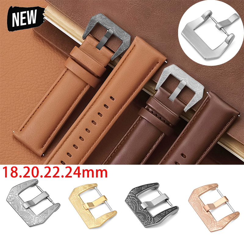 Leather Watch Band Men - Hebilla de correa de reloj de