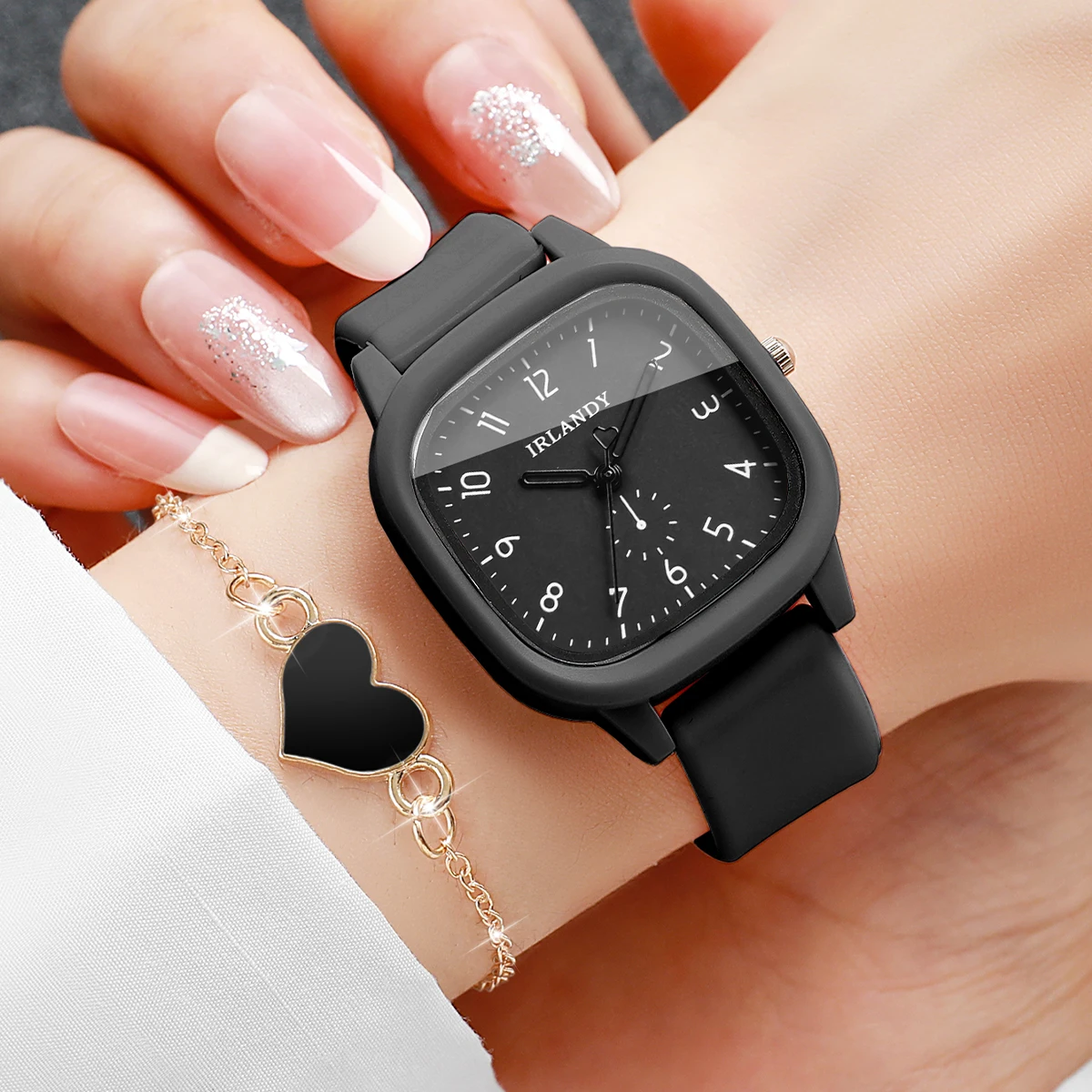 Juego de 4 relojes de cuarzo c - Silicone Band Women reseña y precio