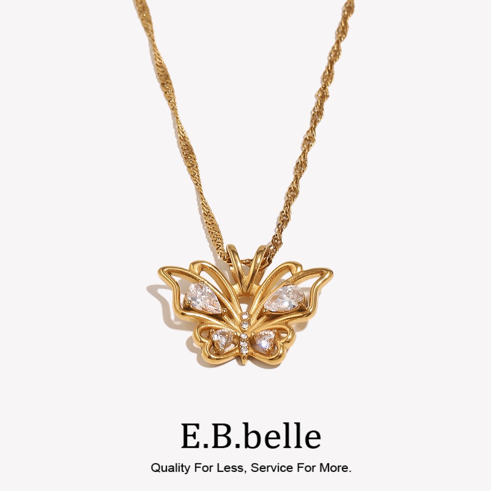 E.B.belle joyería de acero ino - Butterfly Clasp Deployant reseña y precio