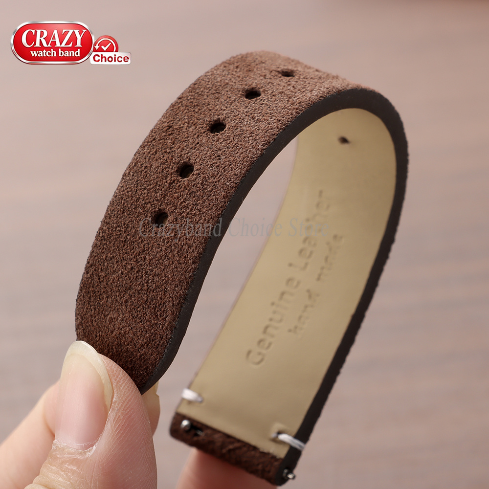 Correa de reloj de cuero de an - Suede Strap Watch reseña y precio