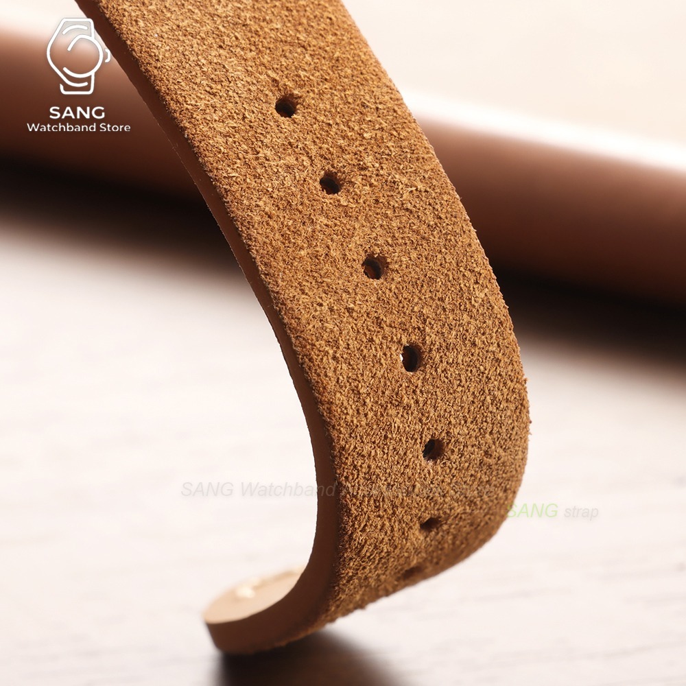 Correa de cuero de gamuza de l - Suede Strap Watch reseña y precio
