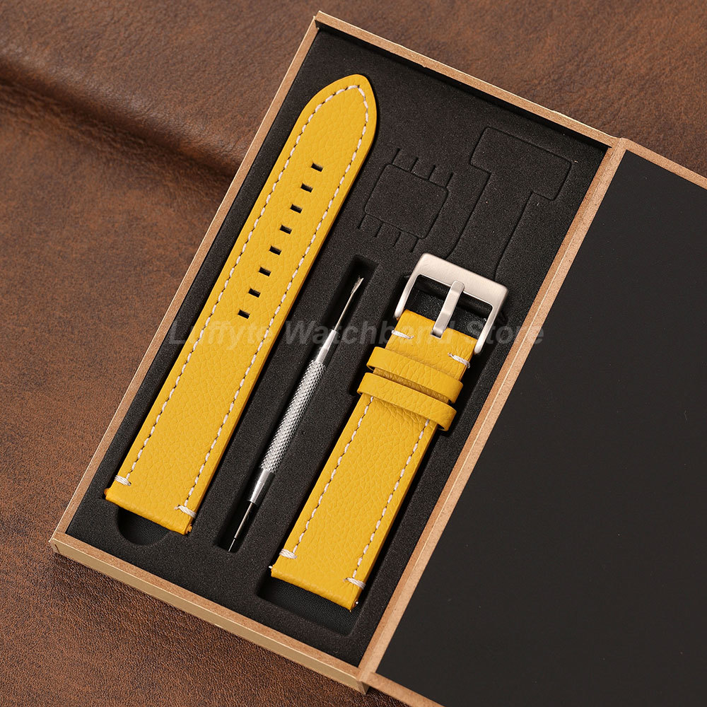 Correa de textura de lichi de  - Suede Strap Watch reseña y precio
