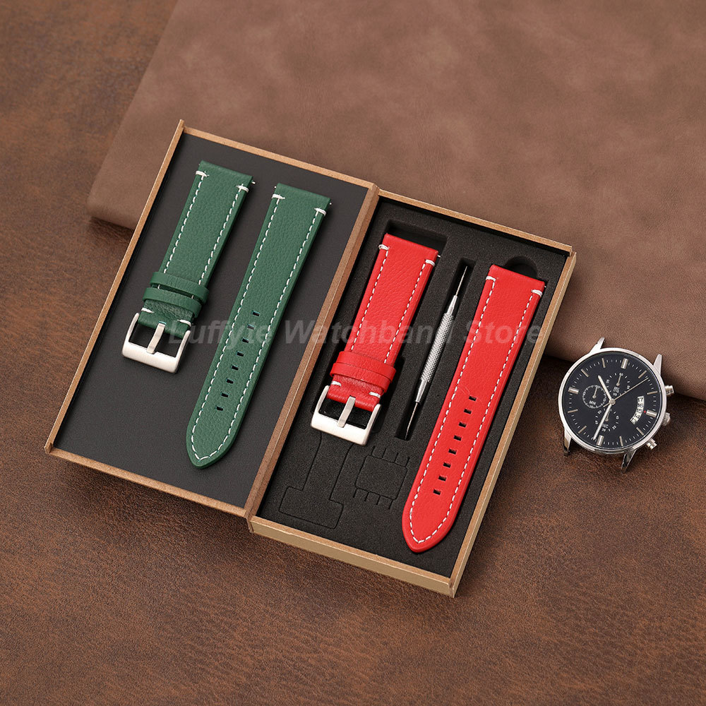 Correa de textura de lichi de  - Suede Strap Watch reseña y precio