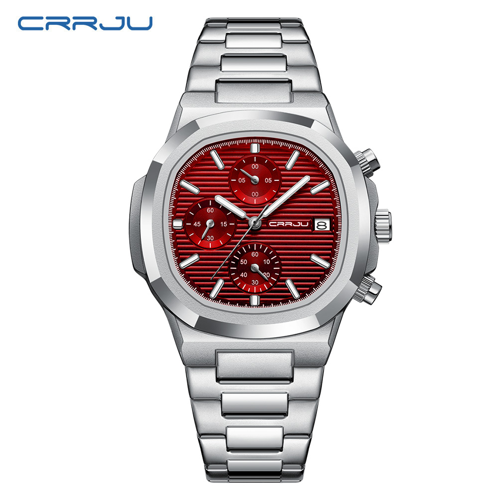 Reloj CRRJU de lujo para hombr - Patek Philippe Watch Nautilus reseña y precio