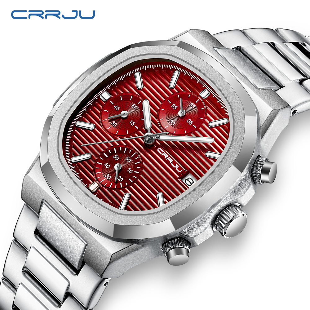 Reloj CRRJU de lujo para hombr - Patek Philippe Watch Nautilus reseña y precio