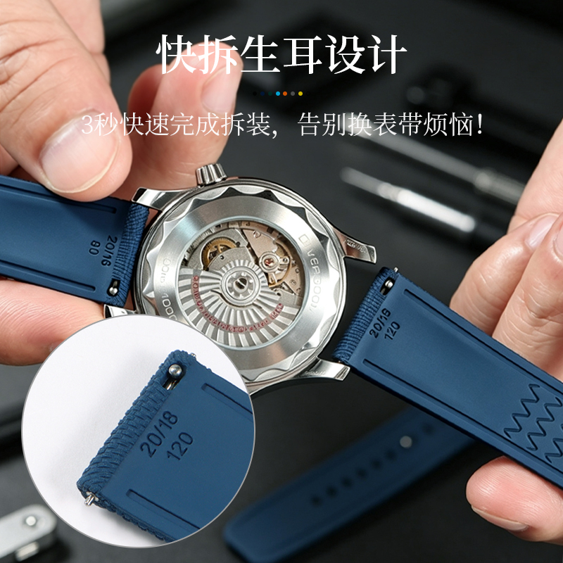 Correa de reloj de fluorocauch - Seiko Watch 5 Sports reseña y precio