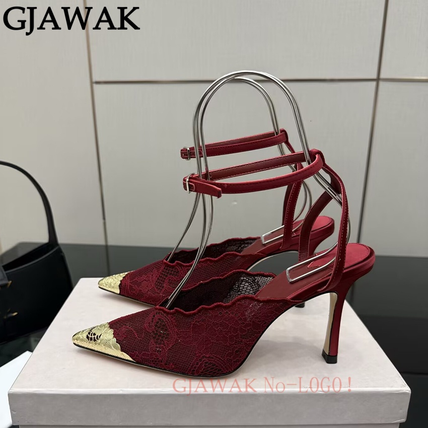 Zapatos de tacón alto fino par - Mesh Strap Metal reseña y precio