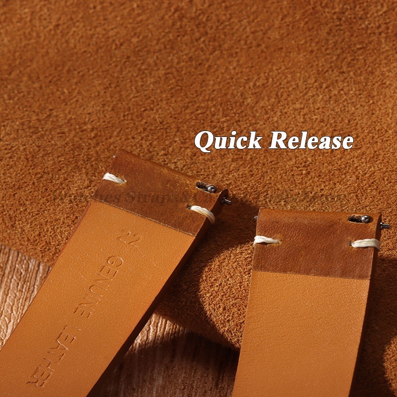 Correa de piel de becerro de c - Suede Strap Watch reseña y precio